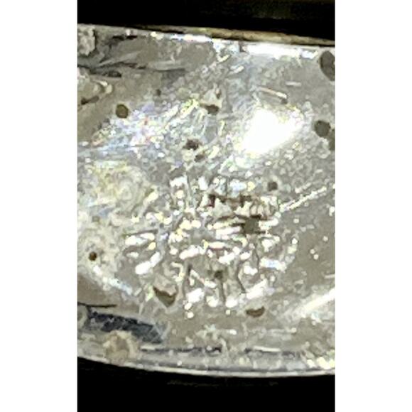 VTG 925 Taxco Mexico Hinged Child Bracelet Enamel w/Abalone- Flower - Picture 4 of 5